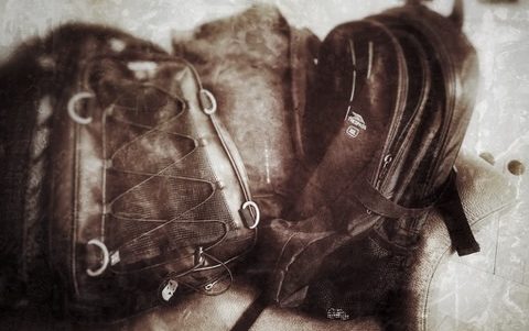 Bags on a chair Bags on a chair